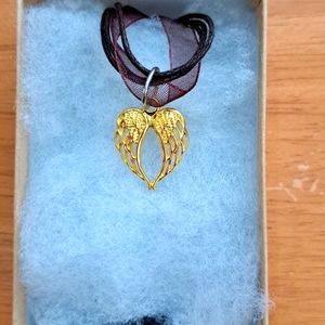 Gold Angel Wings Necklace
